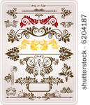 abstract floral pattern. retro...