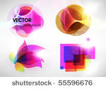 colorful banner set