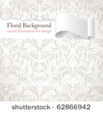 torn seamless floral background ...