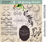 vector set  calligraphic...