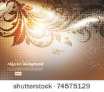 luxury greeting spring card....