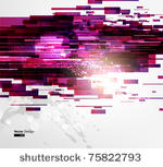 abstract perspective techno...
