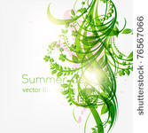 abstract floral background with ...
