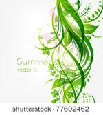 abstract floral background with ...