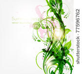 abstract floral grunge...