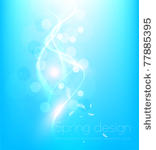 luxury bright blue abstract...