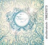 classical wall paper with a...