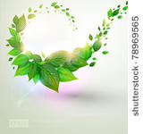 fresh green leaves and sun...