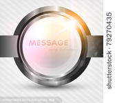 metal banner background  vector ...