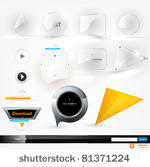 website vector element set