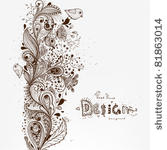 hand drawn floral background