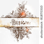 hand drawn floral background...