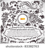 vector set  calligraphic design ...