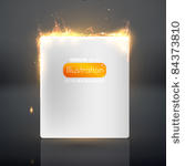 burning paper. vector eps 10.