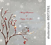 winter retro background for...