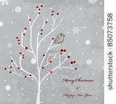 winter retro background for...