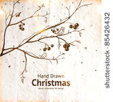 winter retro background with...