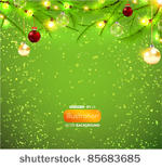 christmas background with lamp...