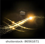 abstract golden lines on black...