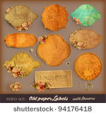 vector set  vintage labels with ...