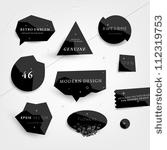 labels vector set  modern style....