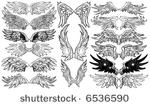wings vector set