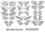 wings vector set