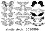 wings vector set