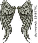 vector wings illustration