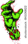 vector tattoo zombie hand