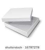 empty paper box vector...