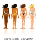 group of beautiful girls in...