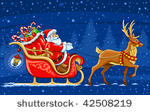 christmas santa claus moving on ...
