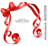 greeting card template with red ...