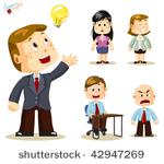 solution. business people vector