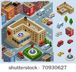 hospital area. set of very...