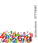numbers background  vector.