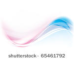 abstract vector wave blue and...