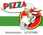 italian cook   pizzaiolo with...
