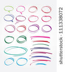 vector hand drawn frames and...
