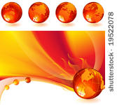 vector illustration   burning...