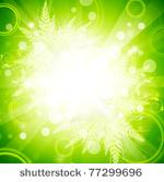 floral bright green energy...