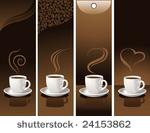 banner with coffee cups