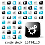 glossy icon set for web...