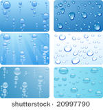 water set for cards. vector...