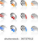 set of abstract vector icons...
