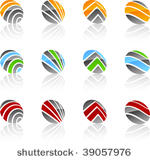 set of abstract vector icons...