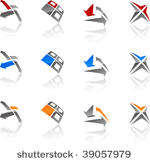 set of abstract vector icons...