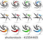 abstract 3d vector icons such...