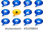 weather comics set. vector...